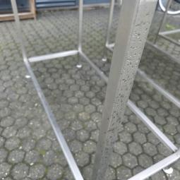  - rvs werktafel 140x70 cm hoogte 101 cm  (1)