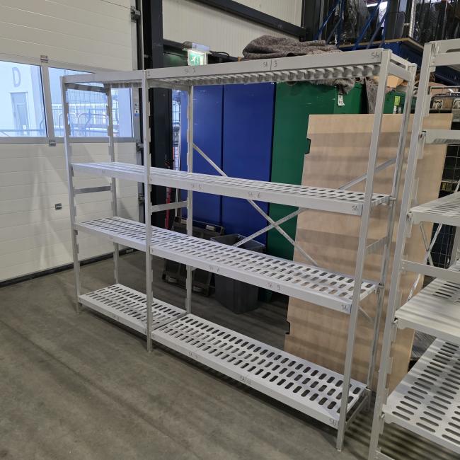  - HUPFER horeca stelling afm 228x40x180 cm lxbxh en afm 198x60x180 cm lxbxh  (15)