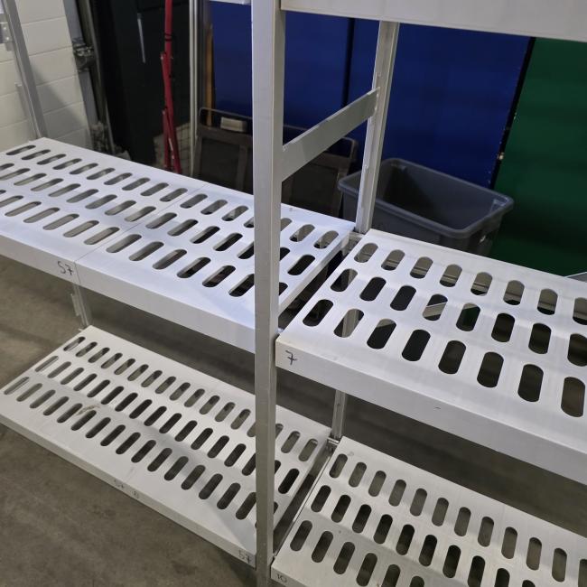  - HUPFER horeca stelling afm 228x40x180 cm lxbxh en afm 198x60x180 cm lxbxh  (8)