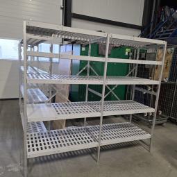  - HUPFER horeca stelling afm 228x40x180 cm lxbxh en afm 198x60x180 cm lxbxh  (10)