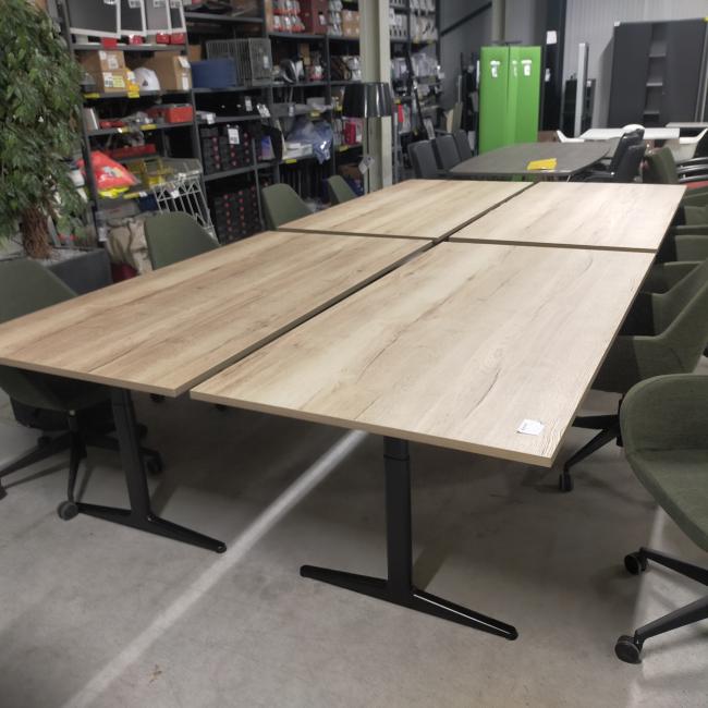  - 4x ahrend mehes 200x100 cm natuur eiken zwarte metalen poten (28)