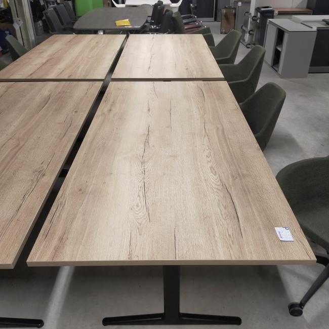  - 4x ahrend mehes 200x100 cm natuur eiken zwarte metalen poten (33)