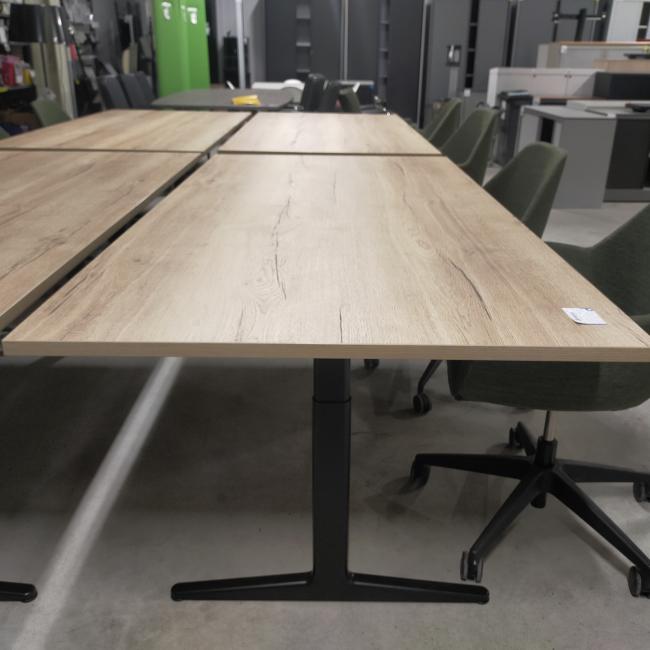  - 4x ahrend mehes 200x100 cm natuur eiken zwarte metalen poten (5)