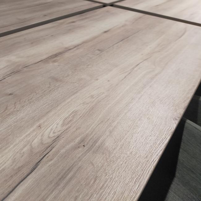  - 4x ahrend mehes 200x100 cm natuur eiken zwarte metalen poten (7)