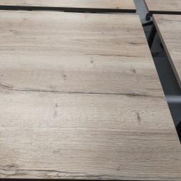  - 4x ahrend mehes 200x100 cm natuur eiken zwarte metalen poten (16)