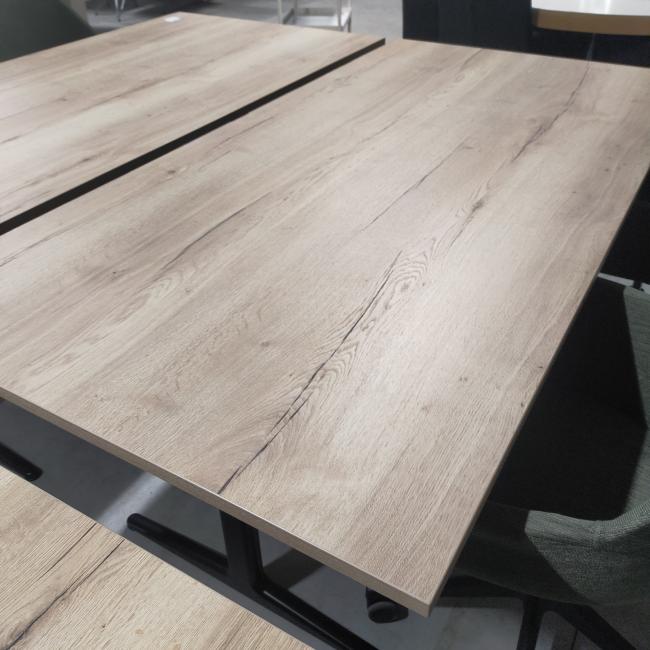  - 4x ahrend mehes 200x100 cm natuur eiken zwarte metalen poten (17)