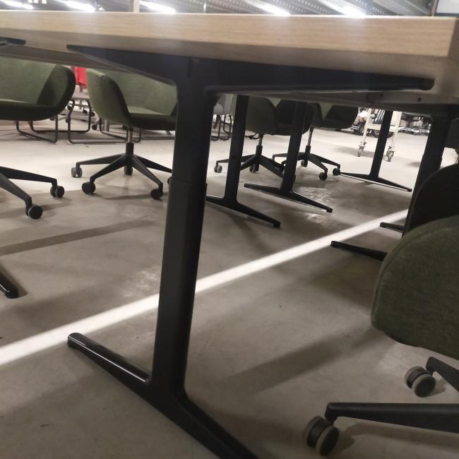  - 4x ahrend mehes 200x100 cm natuur eiken zwarte metalen poten (20)