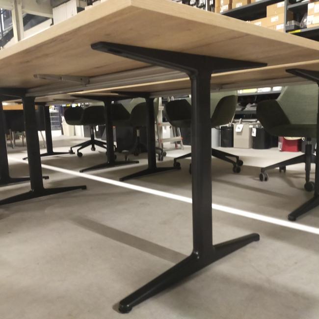  - 4x ahrend mehes 200x100 cm natuur eiken zwarte metalen poten (25)