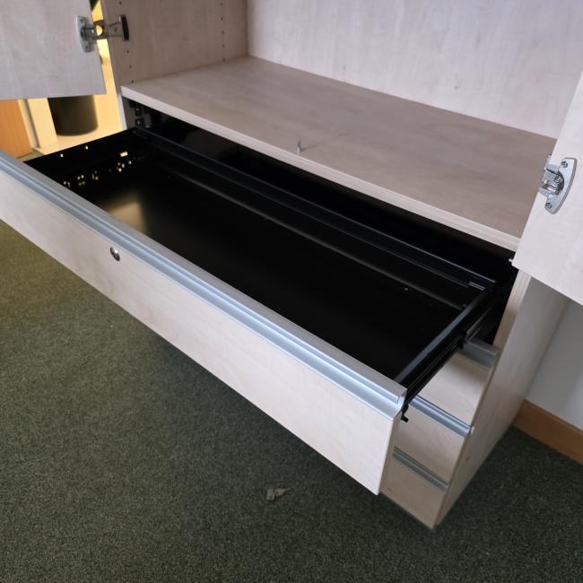  - houten kast steelcase werndl afm 182x100x45 cm  (3)