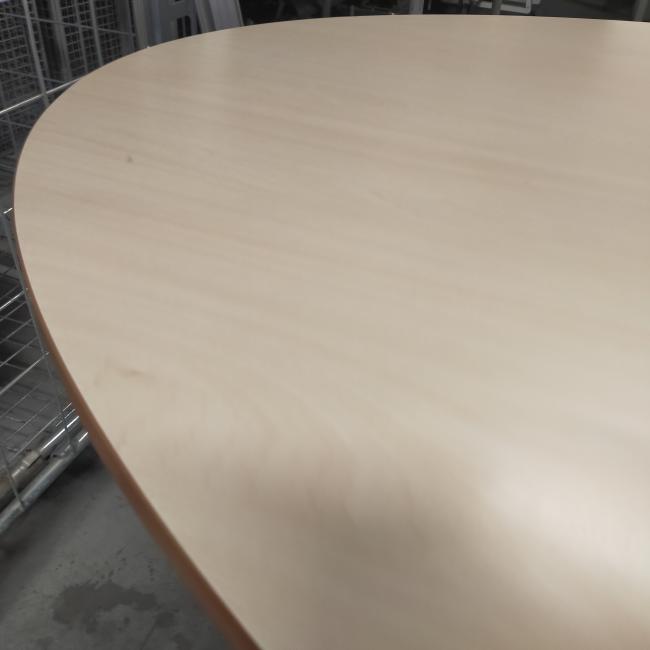  - 1x ahrend 500 ovaal ahorn kleur blad alugrijze metalen poten demontabel (18)