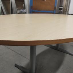  - 1x ahrend 500 ovaal ahorn kleur blad alugrijze metalen poten demontabel (22)