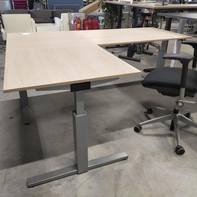  - 1x Gispen hoekbureau ihv met handslinger (1)