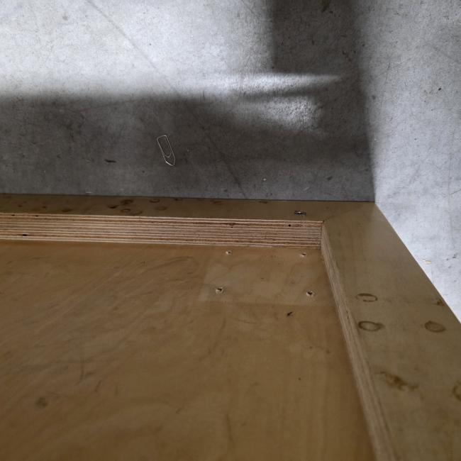  - dikke multiplex bladen 56 mm dik  2x160 en 9x120 en 5x150 cm  (4)