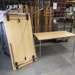  - partij zeer degelijke BRUNNER inklapbare tafels, klaptafels  (16)