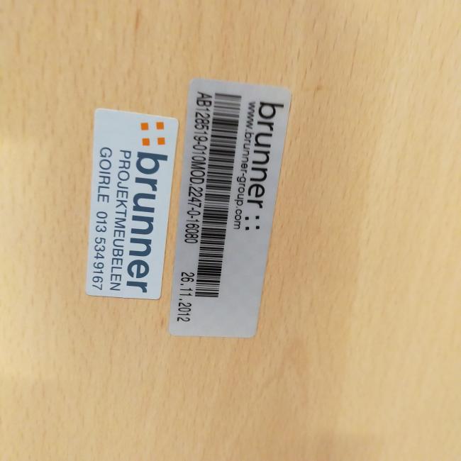  - partij zeer degelijke BRUNNER inklapbare tafels, klaptafels  (22)