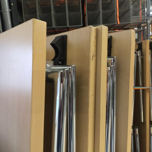  - partij zeer degelijke BRUNNER inklapbare tafels, klaptafels  (5)