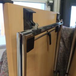  - partij zeer degelijke BRUNNER inklapbare tafels, klaptafels  (7)