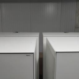  - partij witte metalen 2-deurs kantoorkasten incl sleutels nieuwstaat!! (24)