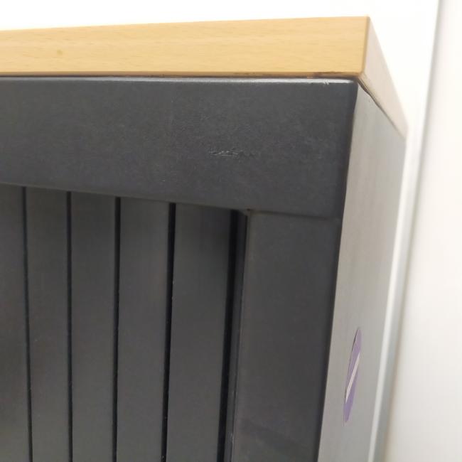  - 179,- pst 3x schaffenburg zwart met beuken kleur blad 148x120x45 cm zonder sleutels en 3x ihv schappen per kast (11)