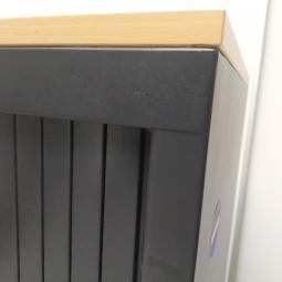  - 179,- pst 3x schaffenburg zwart met beuken kleur blad 148x120x45 cm zonder sleutels en 3x ihv schappen per kast (11)