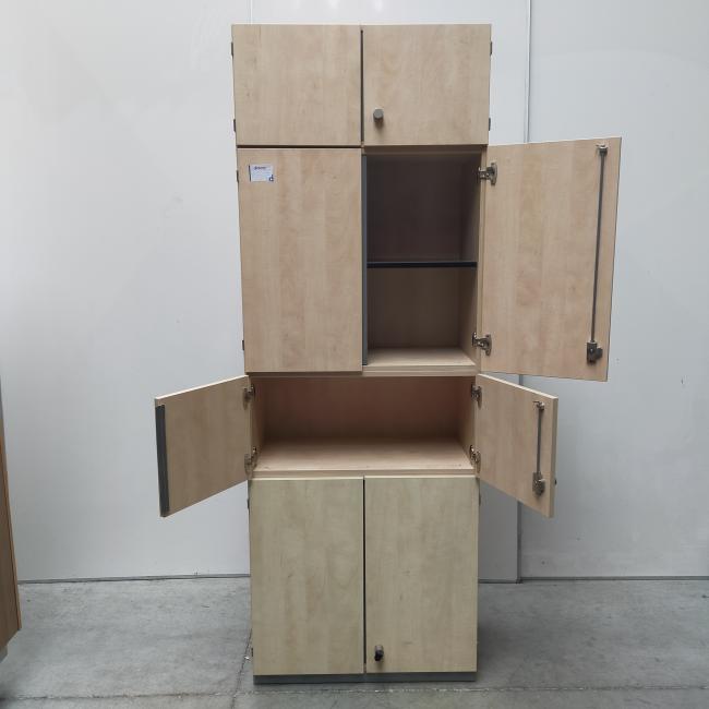  - 1x PFD Interior 4-delige houten kantoorkast 8-deurs (6)
