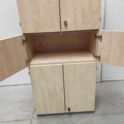  - 1x PFD Interior 4-delige houten kantoorkast 8-deurs (9)