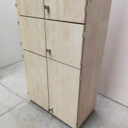  - 1x PFD Interior 4-delige houten kantoorkast 8-deurs (17)