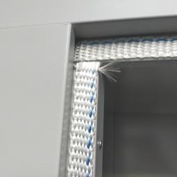  - 1x Sistec dikwandige brandvertragende kluiskast met 1x baardsleutel en 4 ihv metalen schappen (13)