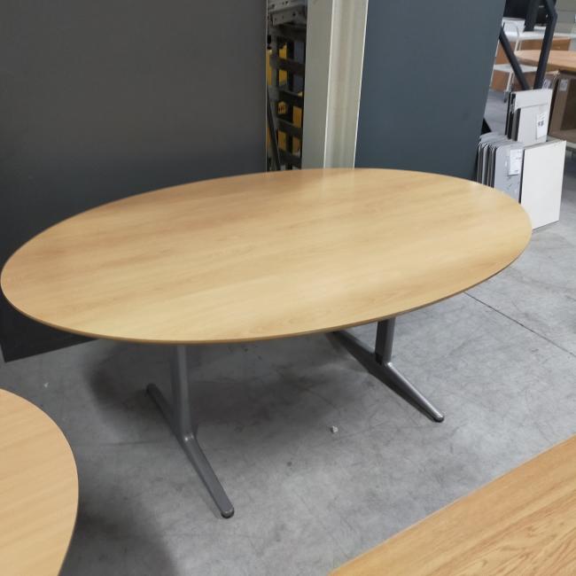  - 2x ahrend mehes beuken kleur afwijkende kleuren!! mdf houten blad ovaal 180x120  (214)