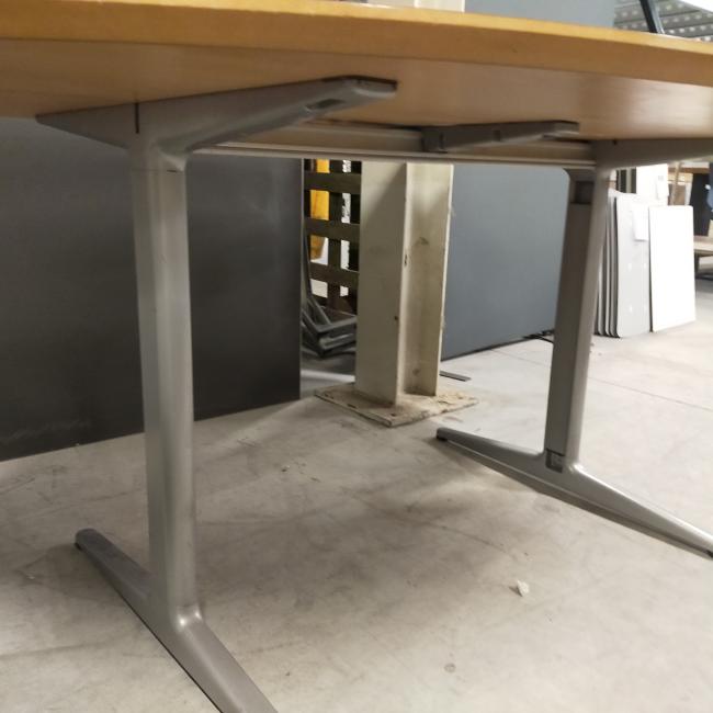  - 2x ahrend mehes beuken kleur afwijkende kleuren!! mdf houten blad ovaal 180x120  (216)