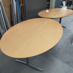  - 2x ahrend mehes beuken kleur afwijkende kleuren!! mdf houten blad ovaal 180x120  (221)