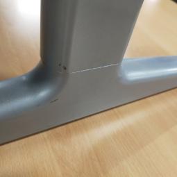  - 2x ahrend mehes beuken kleur afwijkende kleuren!! mdf houten blad ovaal 180x120  (232)