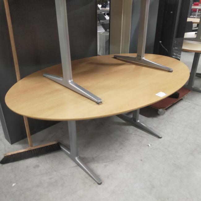  - 2x ahrend mehes beuken kleur afwijkende kleuren!! mdf houten blad ovaal 180x120  (3)