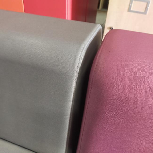  - ahrend set lounge banken 4 delen kunstleder grijs en paars (14)