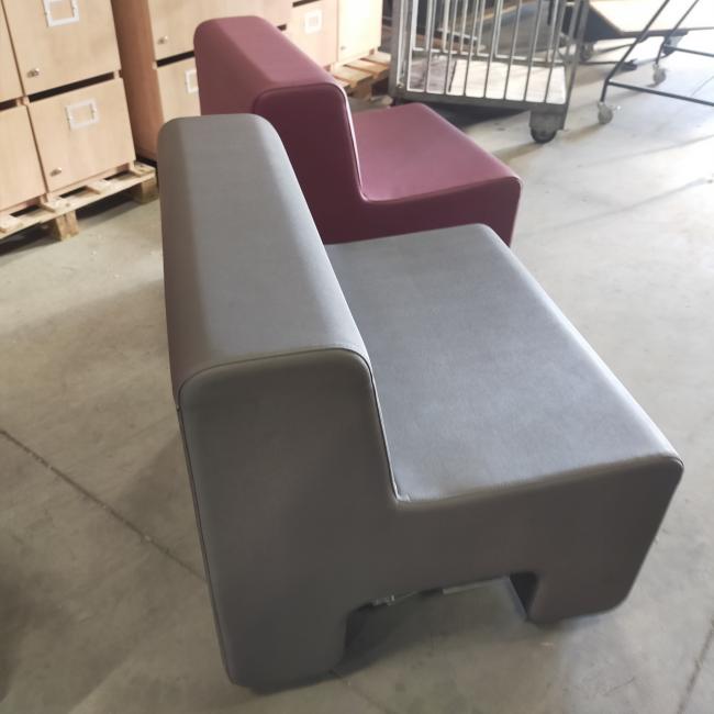  - ahrend set lounge banken 4 delen kunstleder grijs en paars (24)