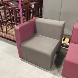  - ahrend set lounge banken 4 delen kunstleder grijs en paars (30)