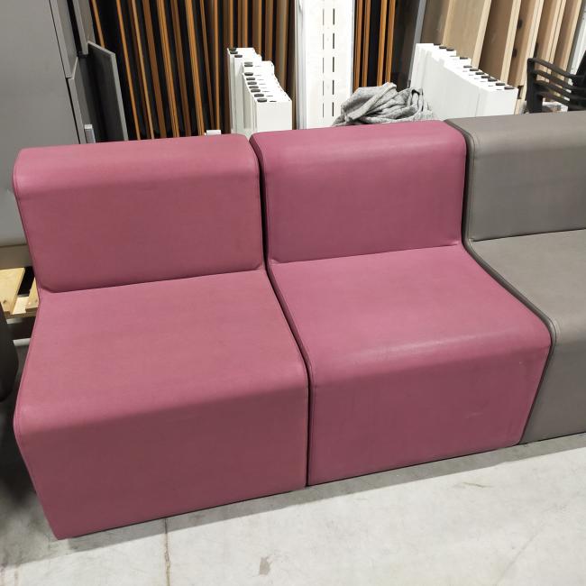  - ahrend set lounge banken 4 delen kunstleder grijs en paars (31)