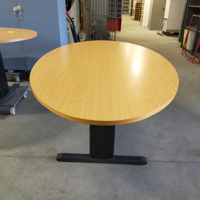  - Choreo antraciet metalen frame ihv met schroeven demontabel met ovaal beuken kleur houten blad (15)