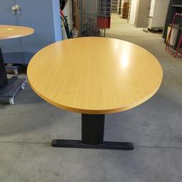  - Choreo antraciet metalen frame ihv met schroeven demontabel met ovaal beuken kleur houten blad (15)