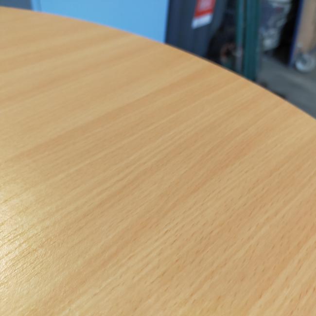  - Choreo antraciet metalen frame ihv met schroeven demontabel met ovaal beuken kleur houten blad (20)