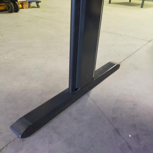  - Choreo antraciet metalen frame ihv met schroeven demontabel met ovaal beuken kleur houten blad (21)