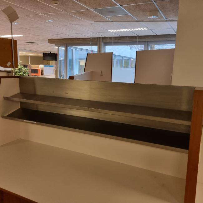  - 2x zware RVS schap