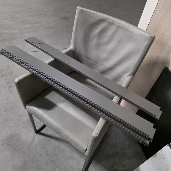  - 9x gelakt metalen hoeklijn 100x8,5 cm 2 mm dik  (2)