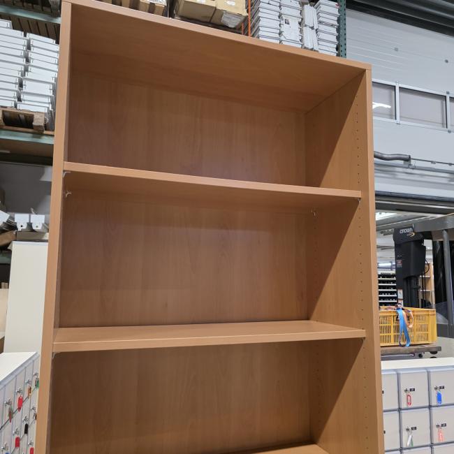  - 2x STEELCASE houten boekenkast afm 240x80x33,5 cm  (3)