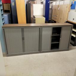  - 4x 2-delige set (dus 4 dubbele kasten) robberechts alugrijs met nieuw blad antraciet eiken (8)