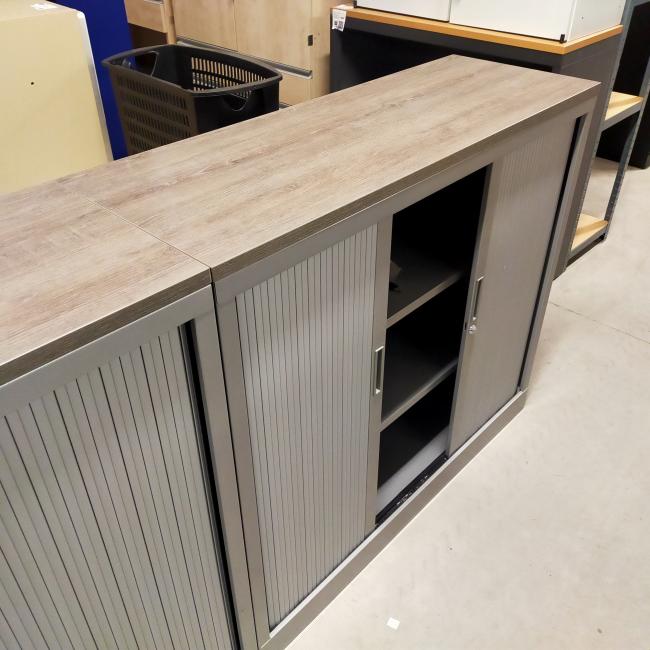  - 4x 2-delige set (dus 4 dubbele kasten) robberechts alugrijs met nieuw blad antraciet eiken (11)