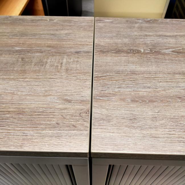  - 4x 2-delige set (dus 4 dubbele kasten) robberechts alugrijs met nieuw blad antraciet eiken (12)