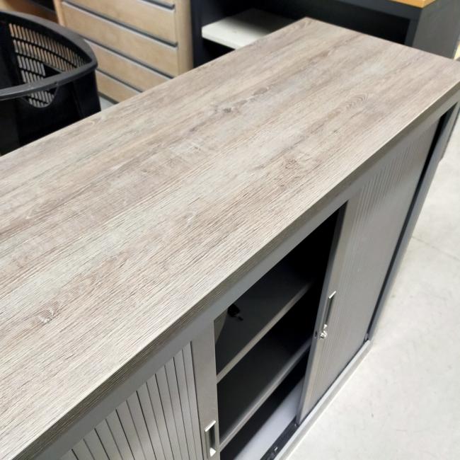  - 4x 2-delige set (dus 4 dubbele kasten) robberechts alugrijs met nieuw blad antraciet eiken (13)