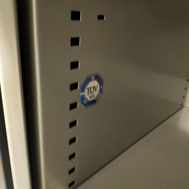  - 4x 2-delige set (dus 4 dubbele kasten) robberechts alugrijs met nieuw blad antraciet eiken (22)