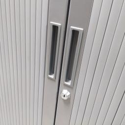  - 4x 2-delige set (dus 4 dubbele kasten) robberechts alugrijs met nieuw blad antraciet eiken (39)